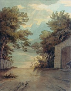 Podzemní průchod do lomu v Liverpoolu (akvarel) od John White Abbott